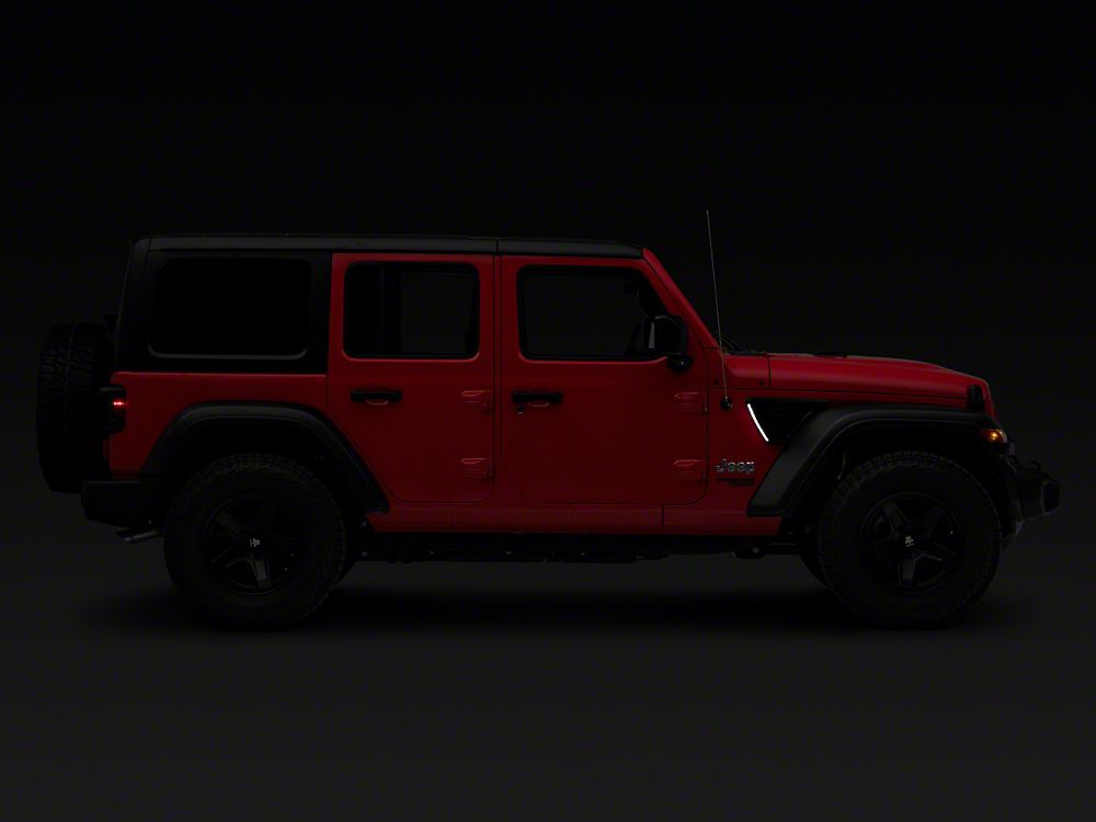 Raxiom Axial Series LED Fender Vent Courtesy Light with DRL Option (18-25 Jeep Wrangler JL)