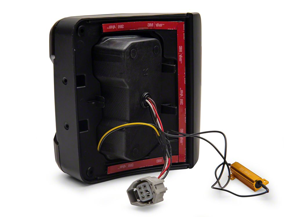 Raxiom Axial Series Carver LED Tail Lights; Black Housing; Smoked Lens (07-18 Jeep Wrangler JK)