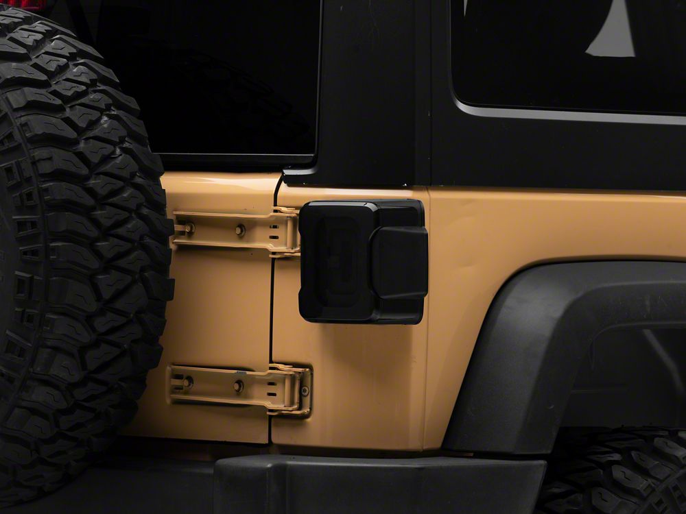 Raxiom Axial Series Carver LED Tail Lights; Black Housing; Smoked Lens (07-18 Jeep Wrangler JK)