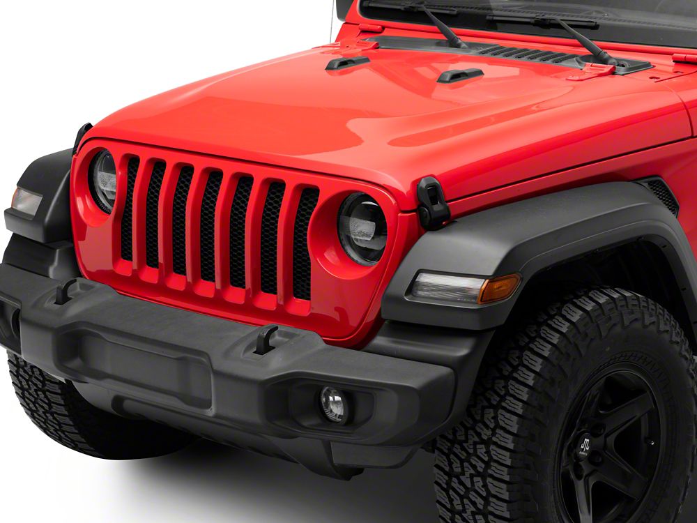 Raxiom Axial Series 9-Inch LED Headlights; Black Housing; Clear Lens (18-25 Jeep Wrangler JL w/ Factory Halogen Headlights)