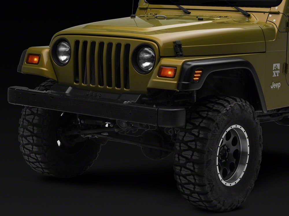 Raxiom Axial Series LED Side Marker Lamps; Smoked (97-06 Jeep Wrangler TJ)