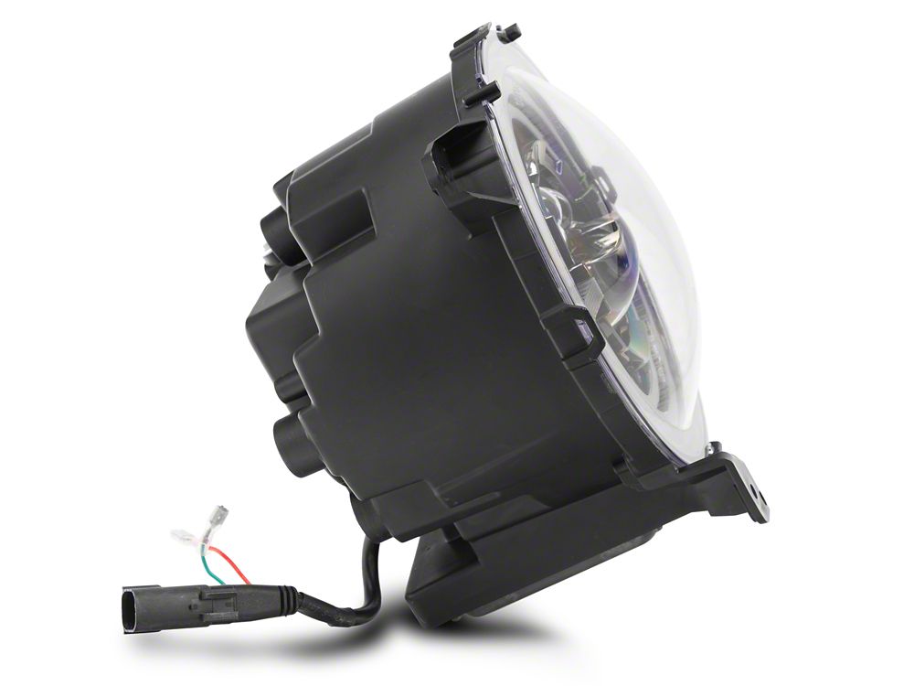 Raxiom Axial Series 9-Inch LED Angel Eye Headlights; Black Housing; Clear Lens (18-25 Jeep Wrangler JL)