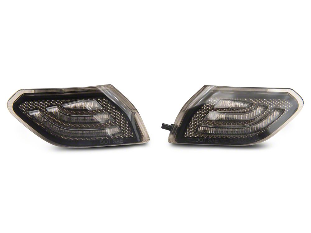 Raxiom Axial Series LED Side Marker Lights; Smoked (18-25 Jeep Wrangler JL)