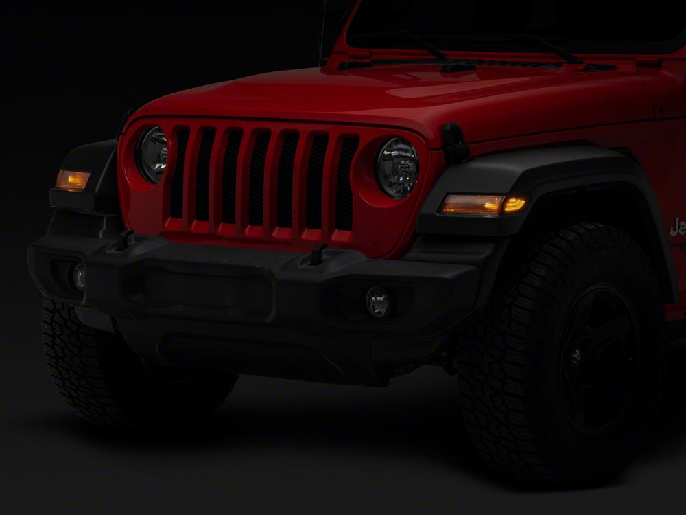 Raxiom Axial Series LED Side Marker Lights; Smoked (18-25 Jeep Wrangler JL)