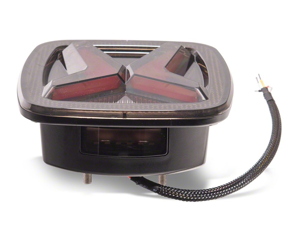 Raxiom Gladiator LED Tail Lights; Black Housing; Smoked Lens (76-06 Jeep CJ7, Wrangler YJ & TJ)