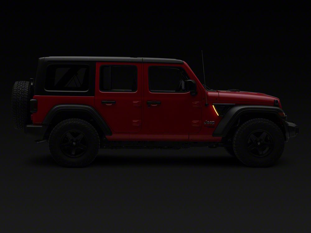 Raxiom LED Fender Vent Lighting with DRL and Turn Signal (18-25 Jeep Wrangler JL)