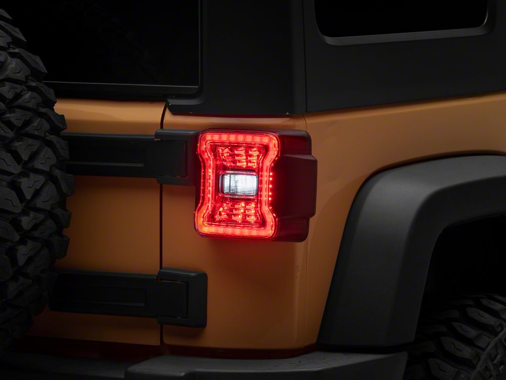 Raxiom LED Tail Lights; Clear Housing; Clear Lens (07-18 Jeep Wrangler JK)