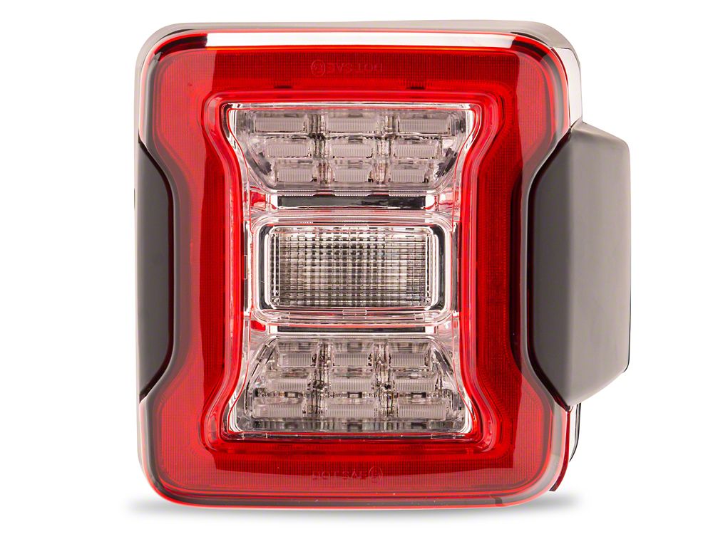 Raxiom LED Tail Lights; Clear Housing; Clear Lens (07-18 Jeep Wrangler JK)