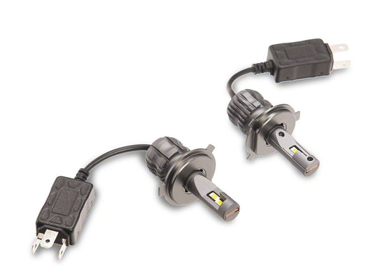 Raxiom Axial Series 4300K LED Headlight Bulbs; H4 (87-06 Jeep Wrangler YJ & TJ)