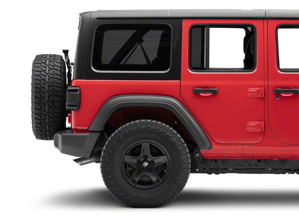 Raxiom LED Tail Lights; Red Housing; Smoked Lens (18-25 Jeep Wrangler JL w/ Factory Halogen Tail Lights & w/o Blind Spot Detection)