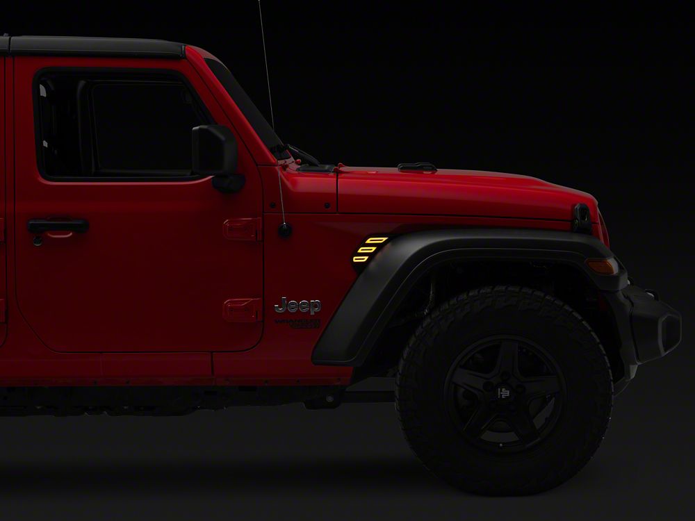 Raxiom Axial Series LED Fender Lights with Sequential Turn Signal Function (18-25 Jeep Wrangler JL)