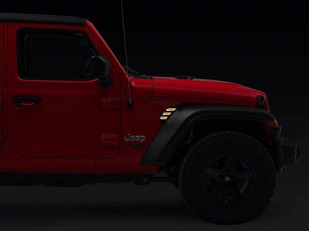 Raxiom Axial Series LED Fender Lights with Turn Signal Function (18-25 Jeep Wrangler JL)