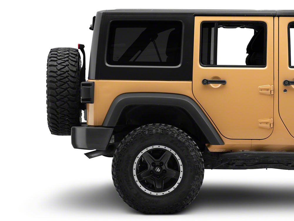 Raxiom Axial Series LED Tail Lights; Black Housing; Smoked Lens (07-18 Jeep Wrangler JK)