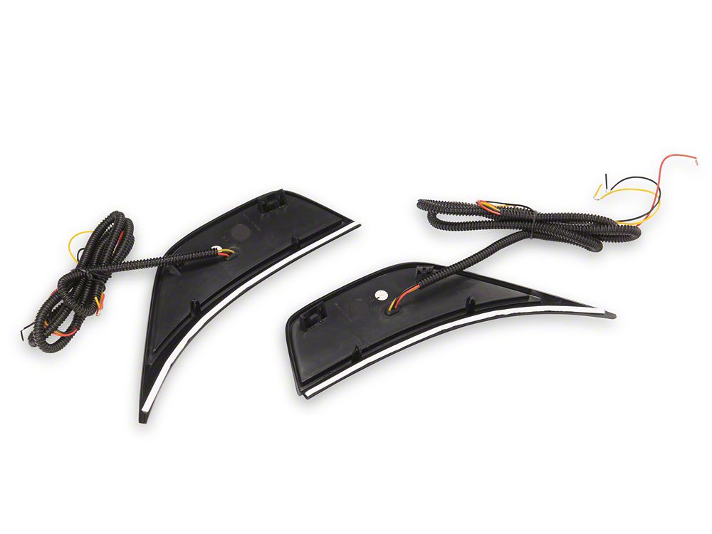 Raxiom Axial Series Sequential LED Fender Vent Sidemarker; Smoked (18-25 Jeep Wrangler JL)