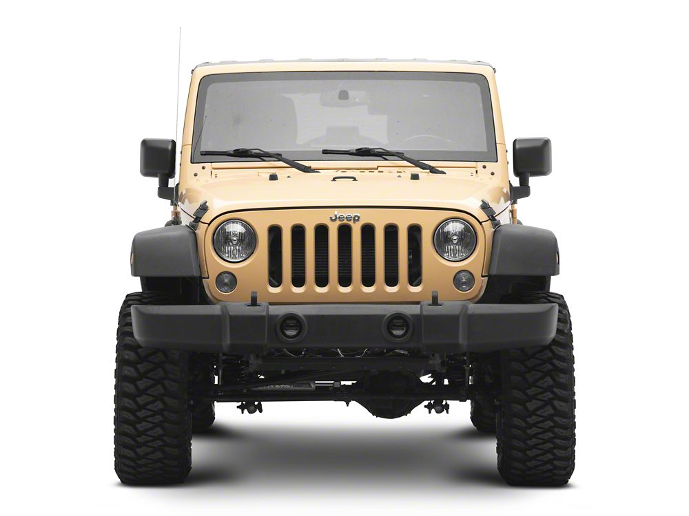 Raxiom Axial Series LED Angel Eye Fog Lights; Amber and White (07-18 Jeep Wrangler JK)