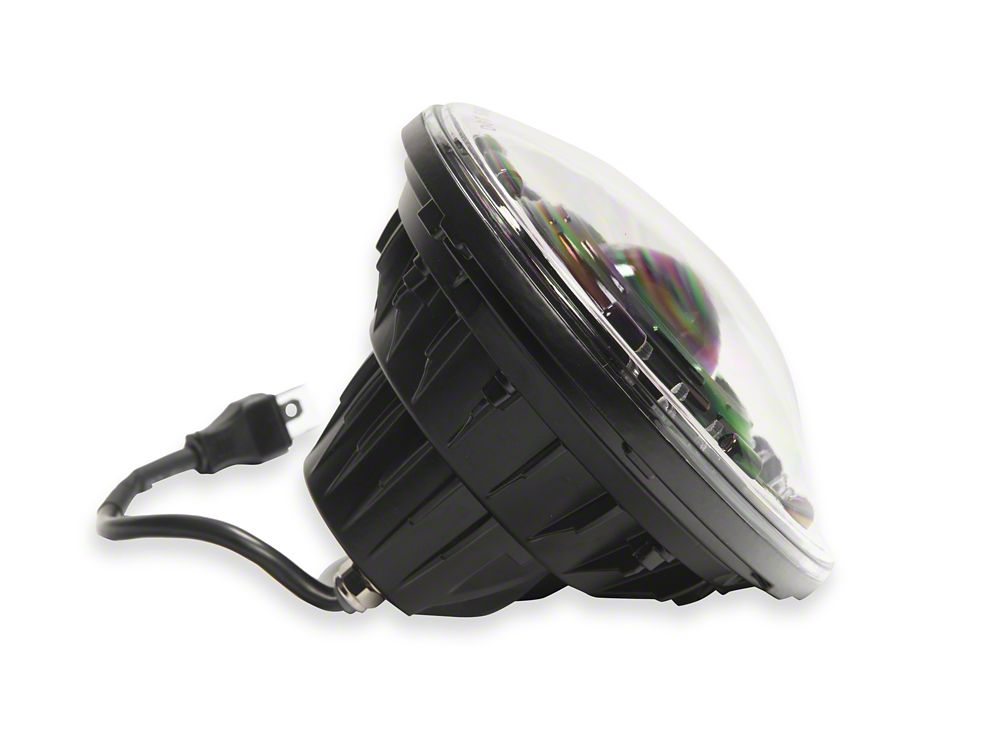 Raxiom Axial Series Quatro LED Headlights; Black Housing; Clear Lens (07-18 Jeep Wrangler JK)