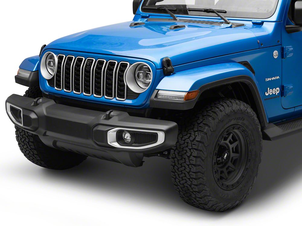 Raxiom 9-Inch Vader LED Headlights; Black Housing; Clear Lens (18-25 Jeep Wrangler JL)