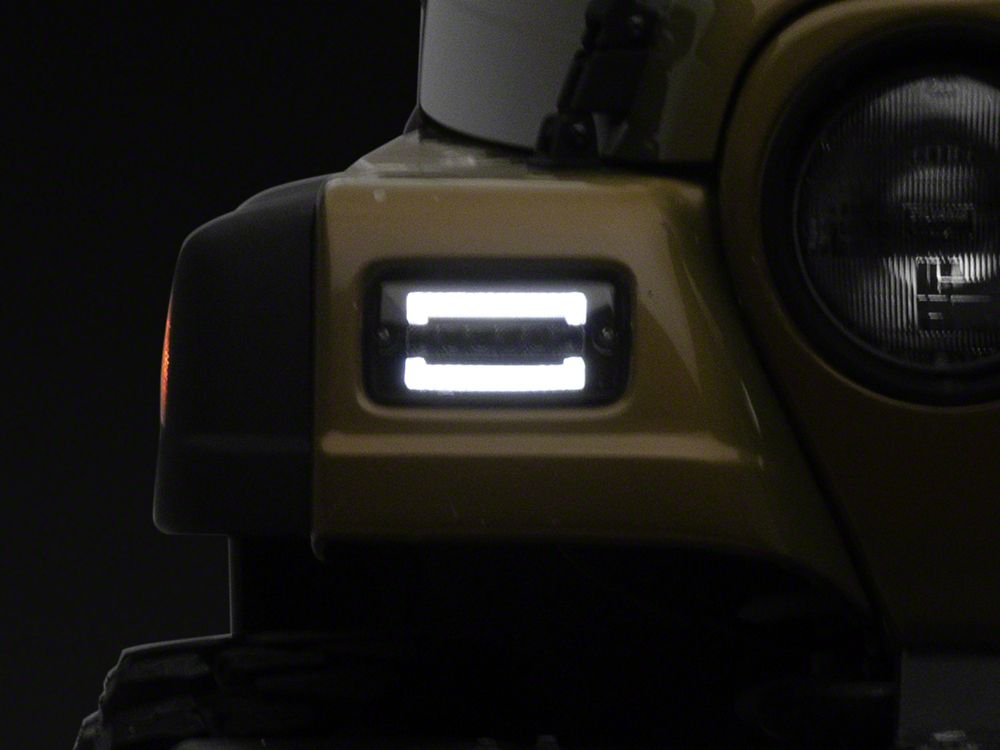 Raxiom Axial Series LED Sequential Cornering Lights; Smoked (97-06 Jeep Wrangler TJ)