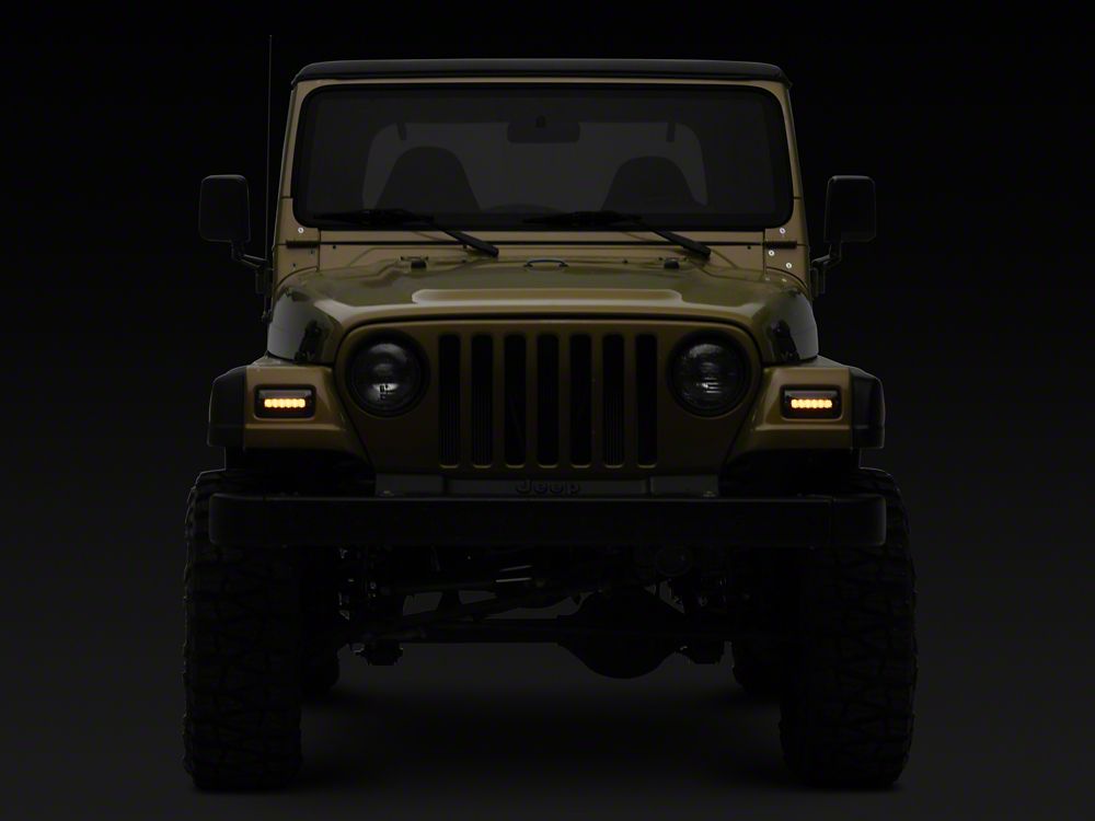 Raxiom Axial Series LED Sequential Cornering Lights; Smoked (97-06 Jeep Wrangler TJ)