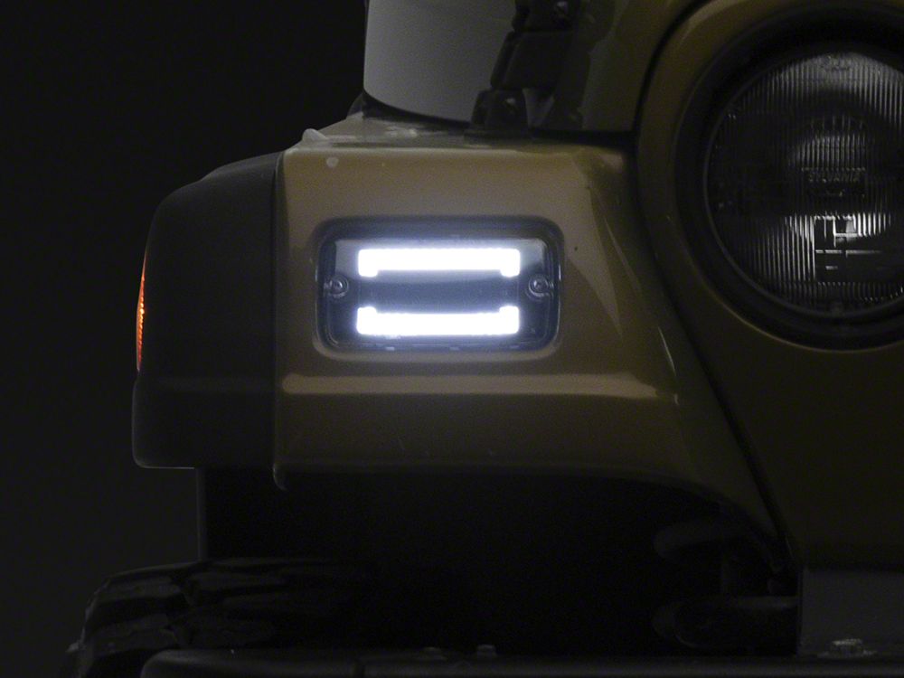 Raxiom Axial Series LED Sequential Cornering Lights; Clear (97-06 Jeep Wrangler TJ)