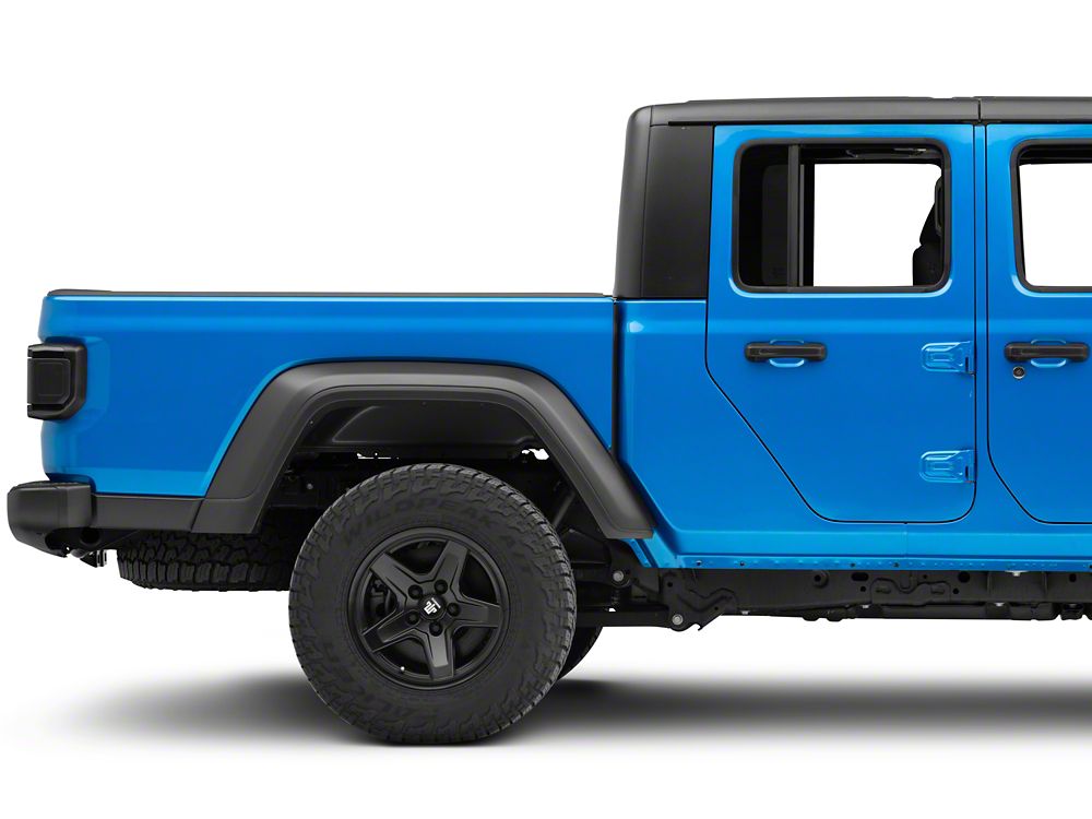 Raxiom LED Tail Lights; Black Housing; Smoked Lens (20-25 Jeep Gladiator JT w/ Factory Halogen Tail Lights & w/o Blind Spot Detection))