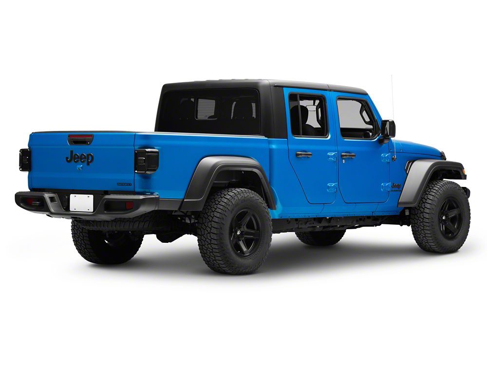 Raxiom LED Tail Lights; Black Housing; Smoked Lens (20-25 Jeep Gladiator JT w/ Factory Halogen Tail Lights & w/o Blind Spot Detection))