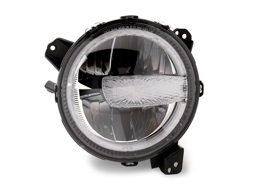 Raxiom Axial Series 9-Inch LED Headlights; Black Housing; Clear Lens (20-25 Jeep Gladiator JT w/ Factory Halogen Headlights)