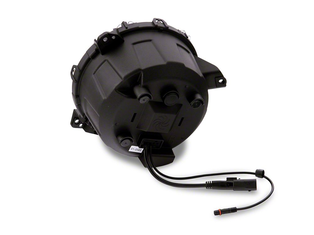 Raxiom Axial Series 9-Inch LED Headlights; Black Housing; Clear Lens (20-25 Jeep Gladiator JT w/ Factory Halogen Headlights)