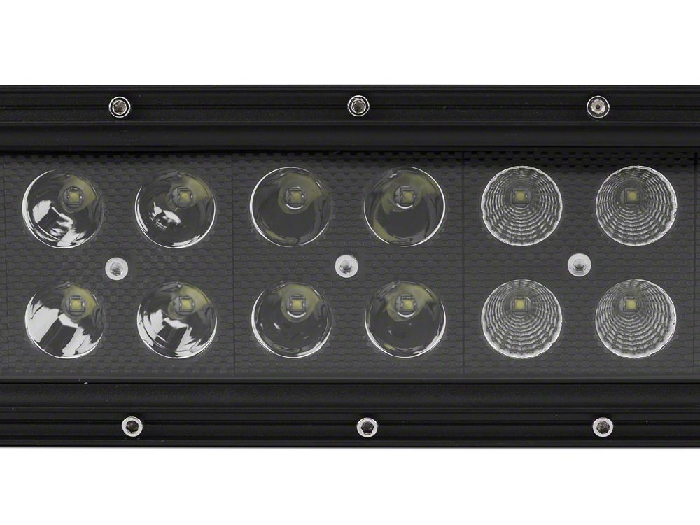 Raxiom 20-Inch Dual Row LED Light Bar; Flood/Spot Combo Beam (Universal; Some Adaptation May Be Required)