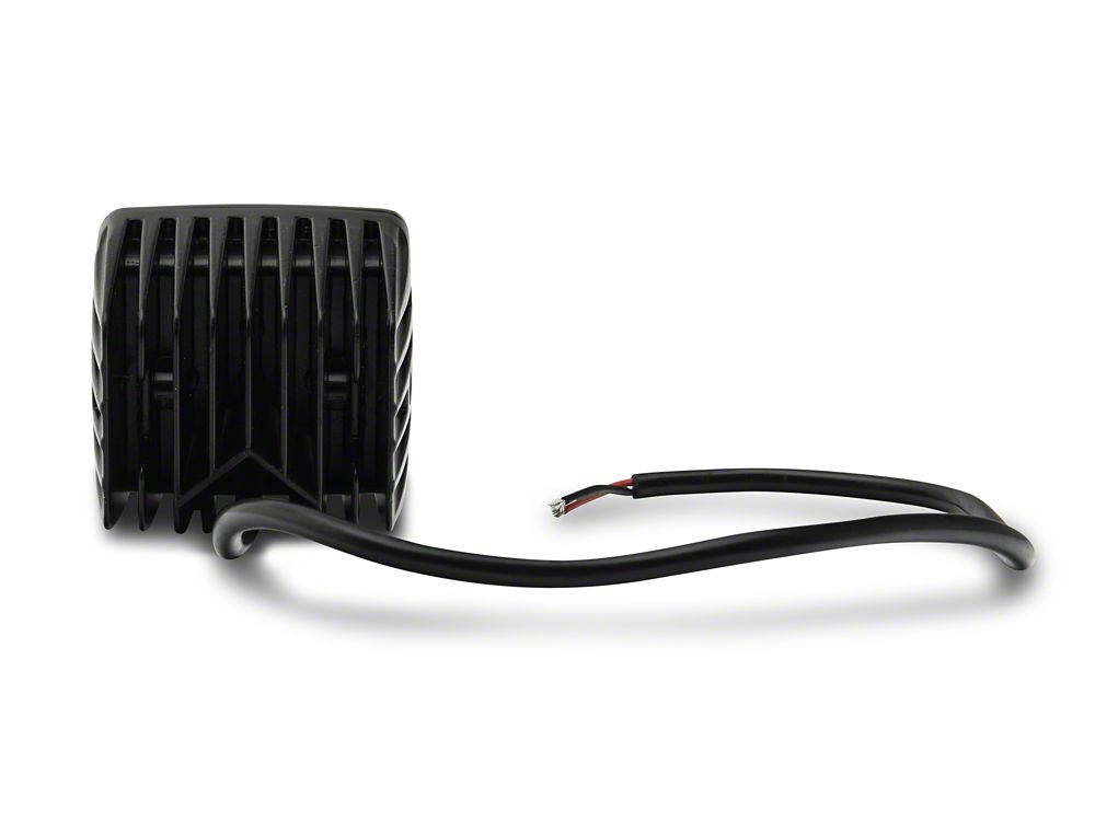 Raxiom 3-Inch Square 4-LED Off Road Light; Spot Beam (Universal; Some Adaptation May Be Required)
