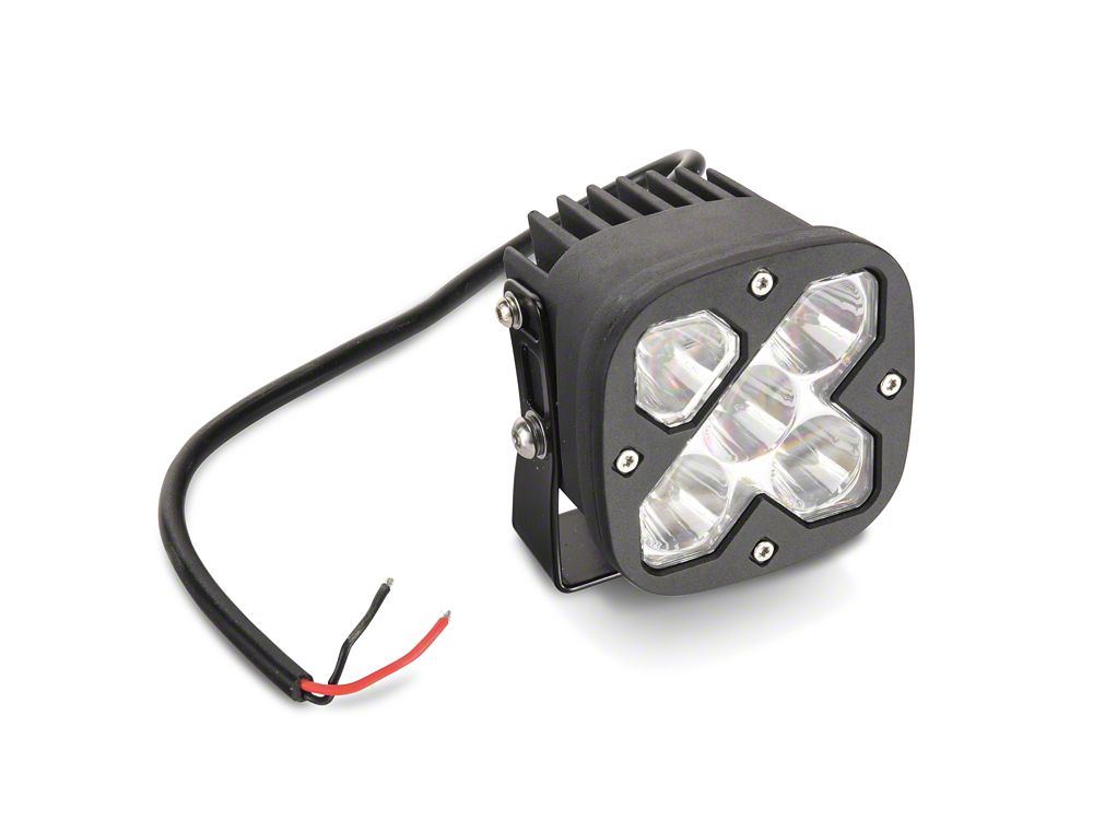 Raxiom 3-Inch Square High-Powered LED Light (Universal; Some Adaptation May Be Required)