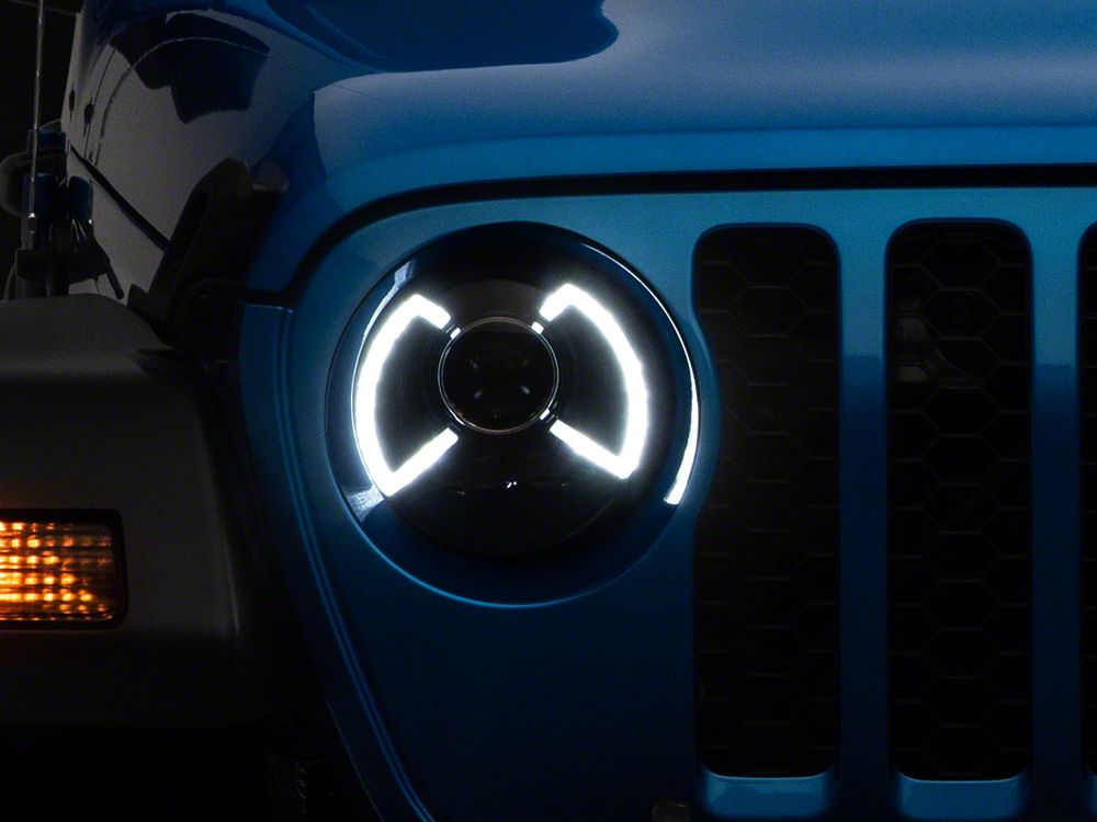 Raxiom LED Projector Headlights; Black Housing; Clear Lens (20-25 Jeep Gladiator JT)