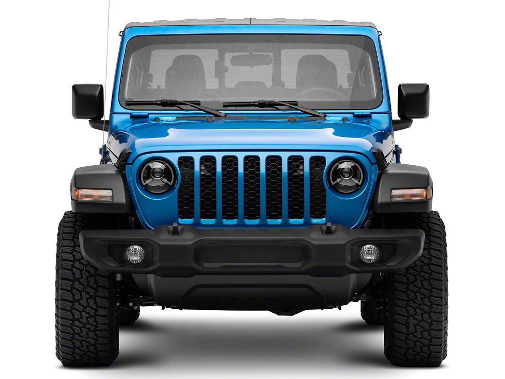 Raxiom LED Projector Headlights; Black Housing; Clear Lens (20-25 Jeep Gladiator JT)