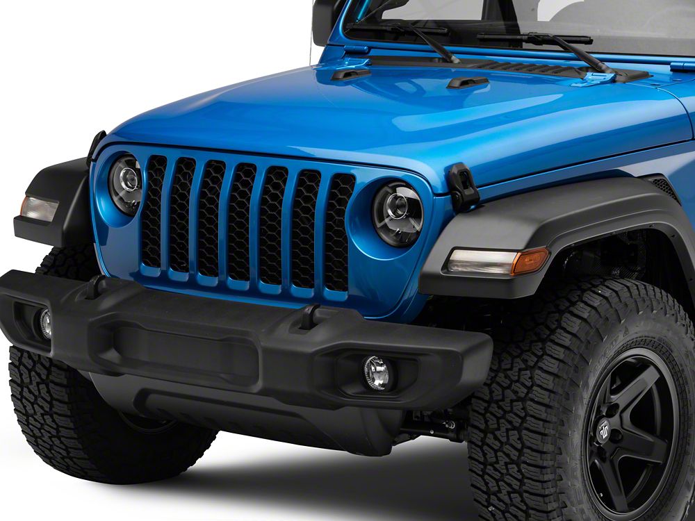 Raxiom LED Projector Headlights; Black Housing; Clear Lens (20-25 Jeep Gladiator JT)