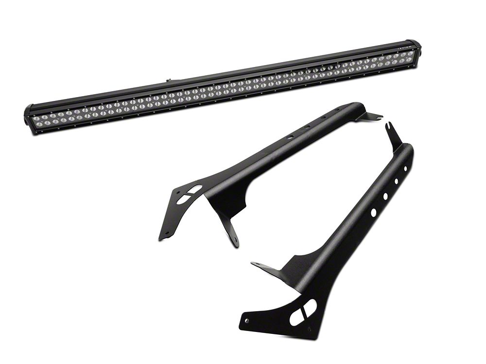 Raxiom 52-Inch Dual Row LED Light Bar with Windshield Mounting Brackets (20-25 Jeep Gladiator JT, Excluding Mojave)