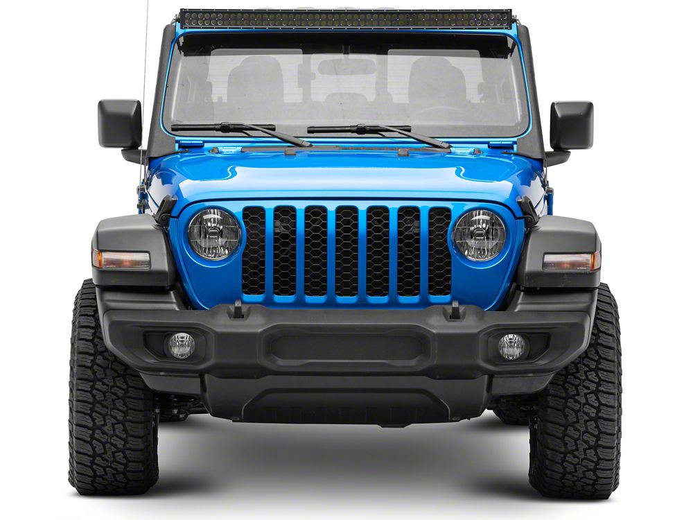 Raxiom 52-Inch Dual Row LED Light Bar with Windshield Mounting Brackets (20-25 Jeep Gladiator JT, Excluding Mojave)
