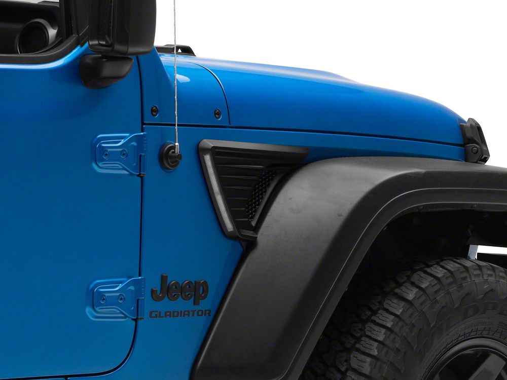 Raxiom LED Fender Vent Lighting with DRL and Turn Signal (20-25 Jeep Gladiator JT)