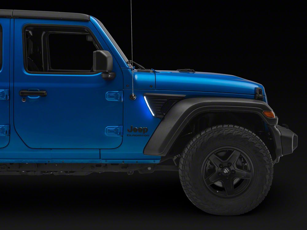 Raxiom LED Fender Vent Lighting with DRL and Turn Signal (20-25 Jeep Gladiator JT)