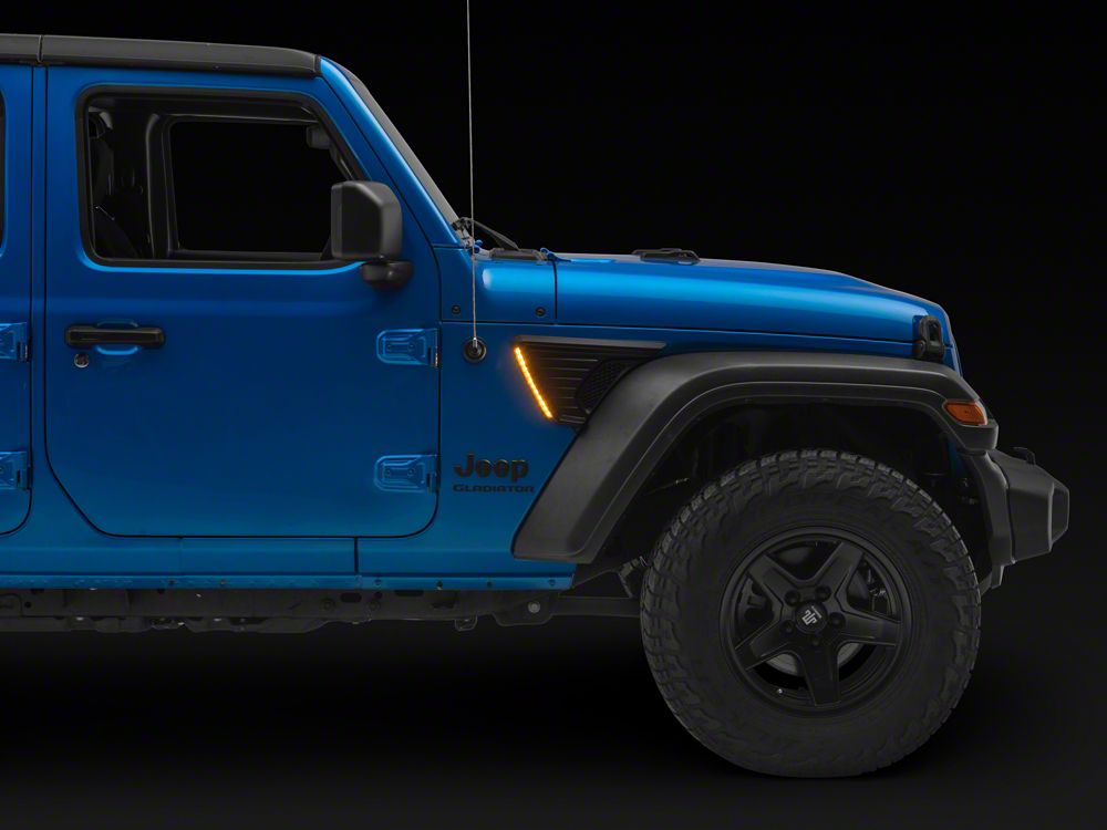 Raxiom LED Fender Vent Lighting with DRL and Turn Signal (20-25 Jeep Gladiator JT)