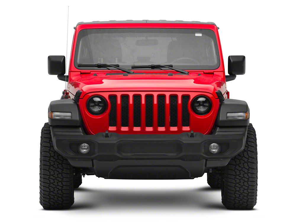 Raxiom Axial Series 7-Inch LED Daymaker Headlights; Black Housing; Clear Lens (20-25 Jeep Gladiator JT)