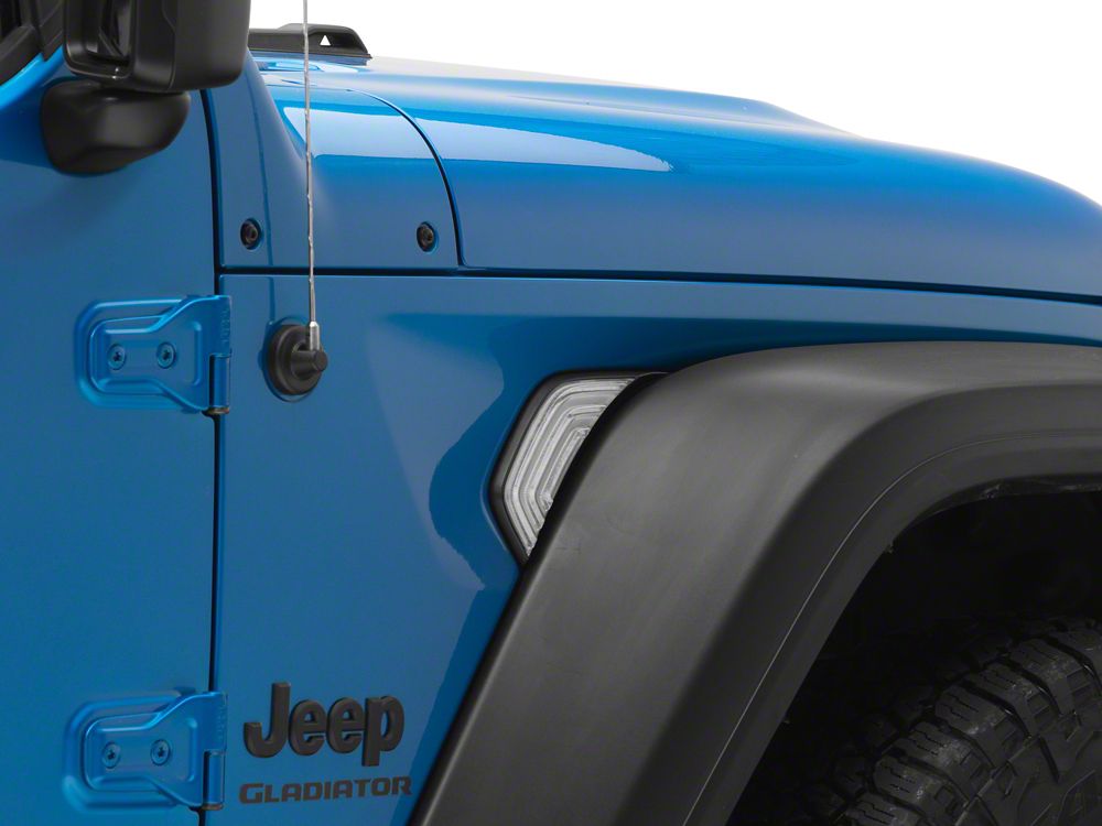 Raxiom Axial Series LED Fender Vent Sidemarker; Clear (20-25 Jeep Gladiator JT)