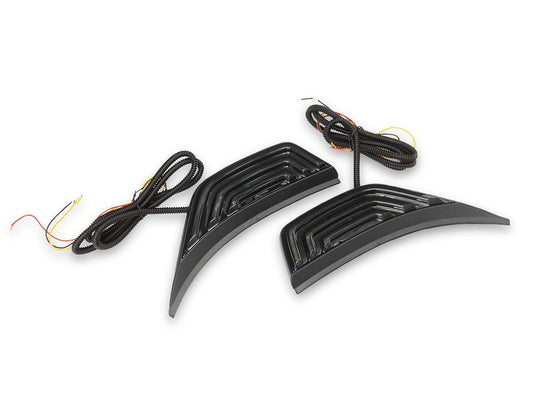 Raxiom Axial Series LED Fender Vent Sidemarker; Smoked (20-25 Jeep Gladiator JT)