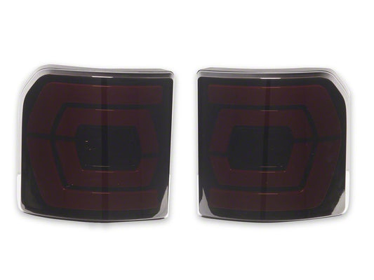 Raxiom Low Profile LED Tail Lights; Black Housing; Smoked Lens (20-25 Jeep Gladiator JT w/ Factory Halogen Tail Lights & w/o Blind Spot Detection))