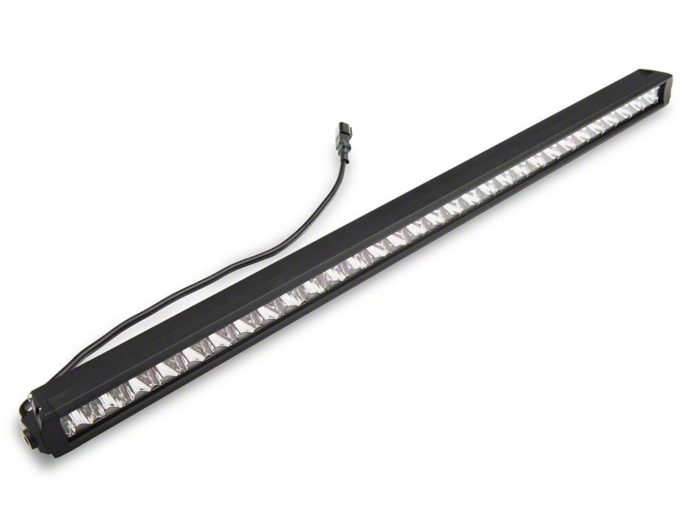 Raxiom Axial Series 30-Inch Single Row LED Light Bar with Hood Mounting Brackets (20-25 Jeep Gladiator JT)