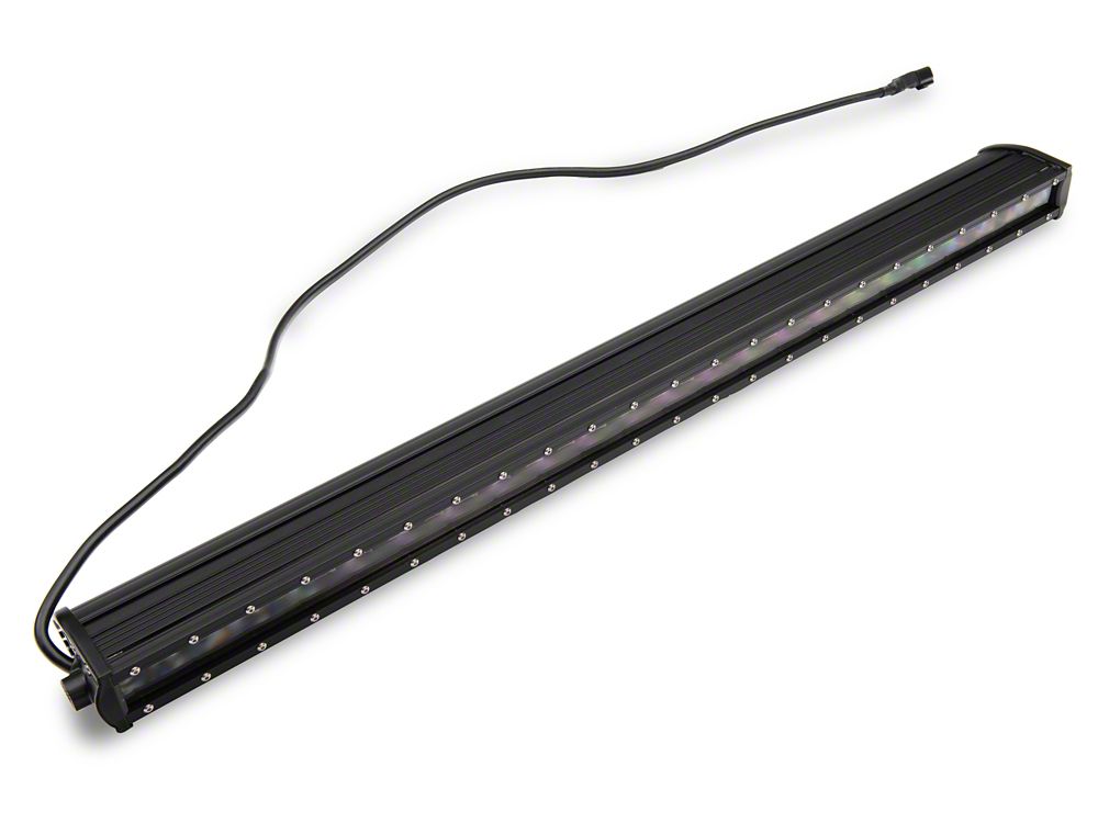 Raxiom Axial Series 30-Inch Single Row LED Light Bar with Hood Mounting Brackets (20-25 Jeep Gladiator JT)