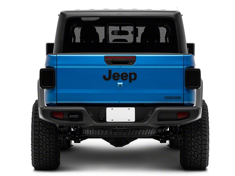 Raxiom LED Tail Lights; Black Housing; Smoked Lens (20-25 Jeep Gladiator JT w/ Factory Halogen Tail Lights & w/o Blind Spot Detection))