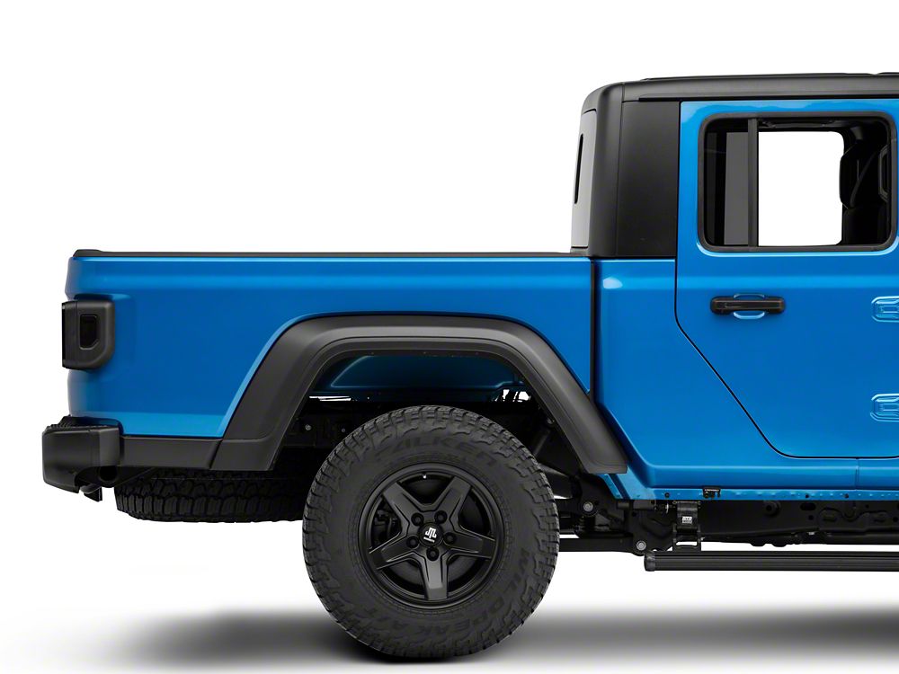 Raxiom LED Tail Lights; Black Housing; Smoked Lens (20-25 Jeep Gladiator JT w/ Factory Halogen Tail Lights & w/o Blind Spot Detection))