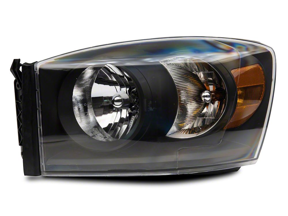 Raxiom Axial Series Euro Headlights; Black Housing; Clear Lens (06-08 RAM 1500)