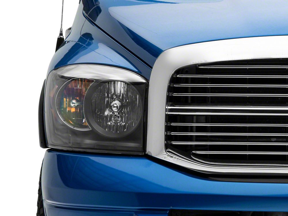 Raxiom Axial Series Euro Headlights; Black Housing; Clear Lens (06-08 RAM 1500)