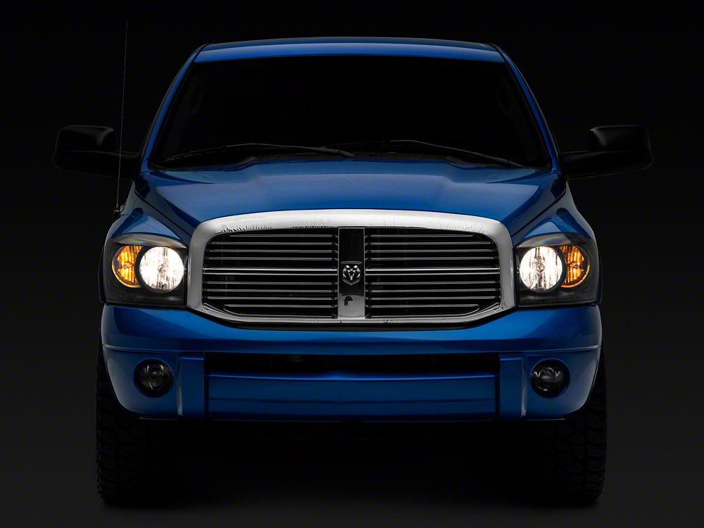 Raxiom Axial Series Euro Headlights; Black Housing; Clear Lens (06-08 RAM 1500)